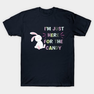 Funny Easter Bunny I'm Just Here For Easter Candy Kids Boys T-Shirt
